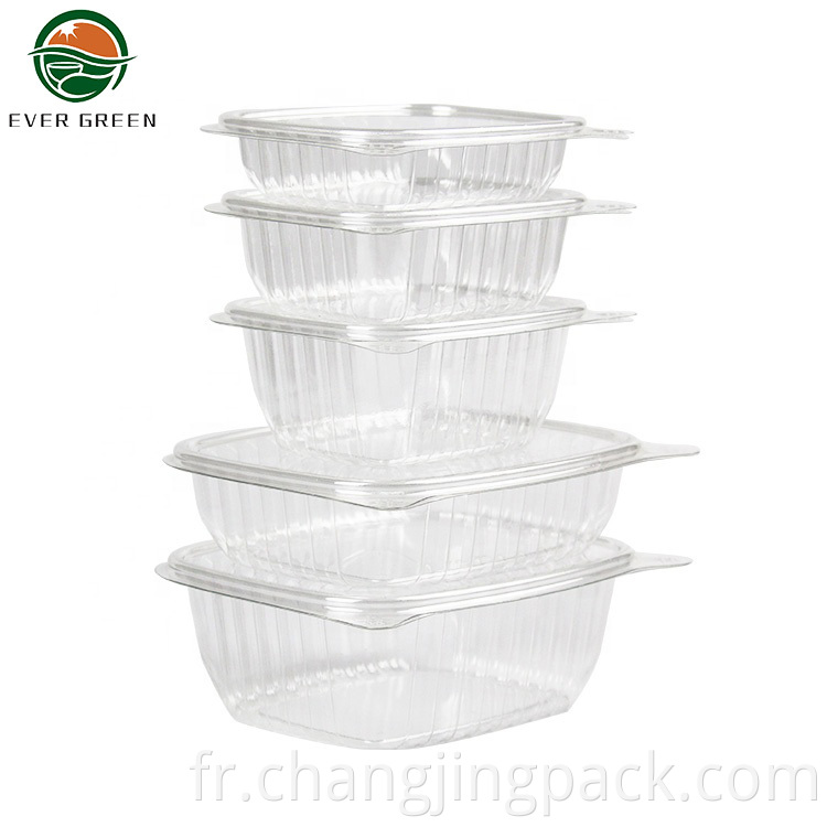 The plastic clamshell takeout trays are designed with hinged lock for seal,you can open and close the box easily.When you hear the snap,you will know that the take out container is tightly closed so food won't slip out or spill.